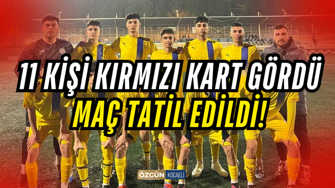 Maçta 11 Oyuncu Atıldı, Hakem Tatil Kararı Verdi