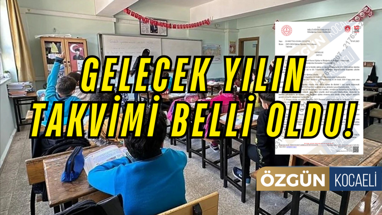 2025-2026 Eğitim Öğretim Yılı Takvimi Belli Oldu: Okullar Ne Zaman Açılıyor, Tatiller Hangi Tarihlerde?