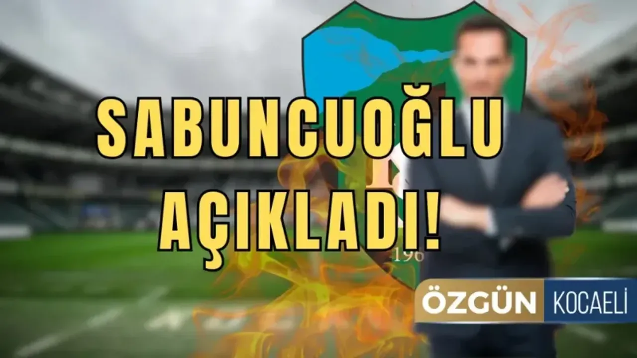 Yağız Sabuncuoğlu, Kocaelispor'un Hedefindeki İsmi Açıkladı