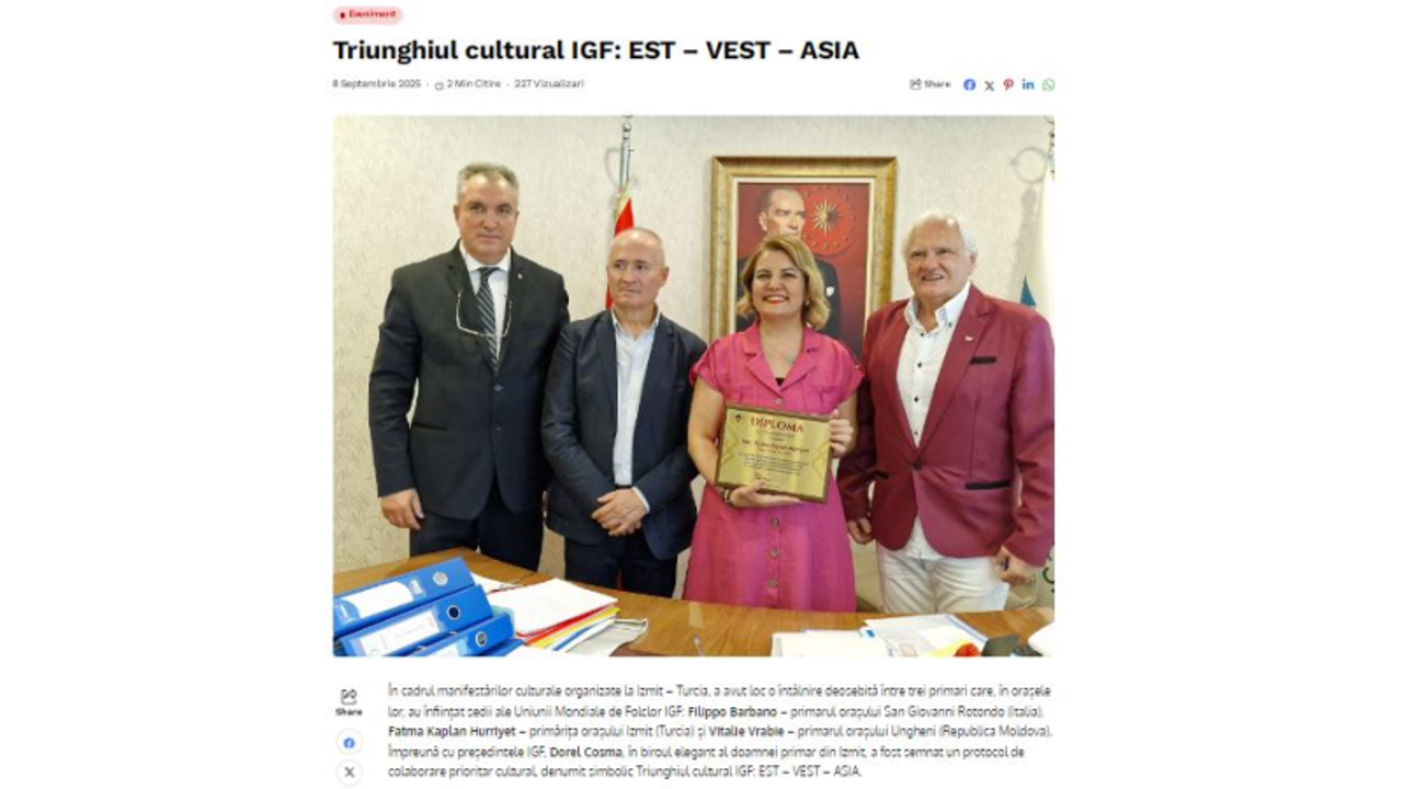 Başkan Hürriyet Romanya Basınında! 