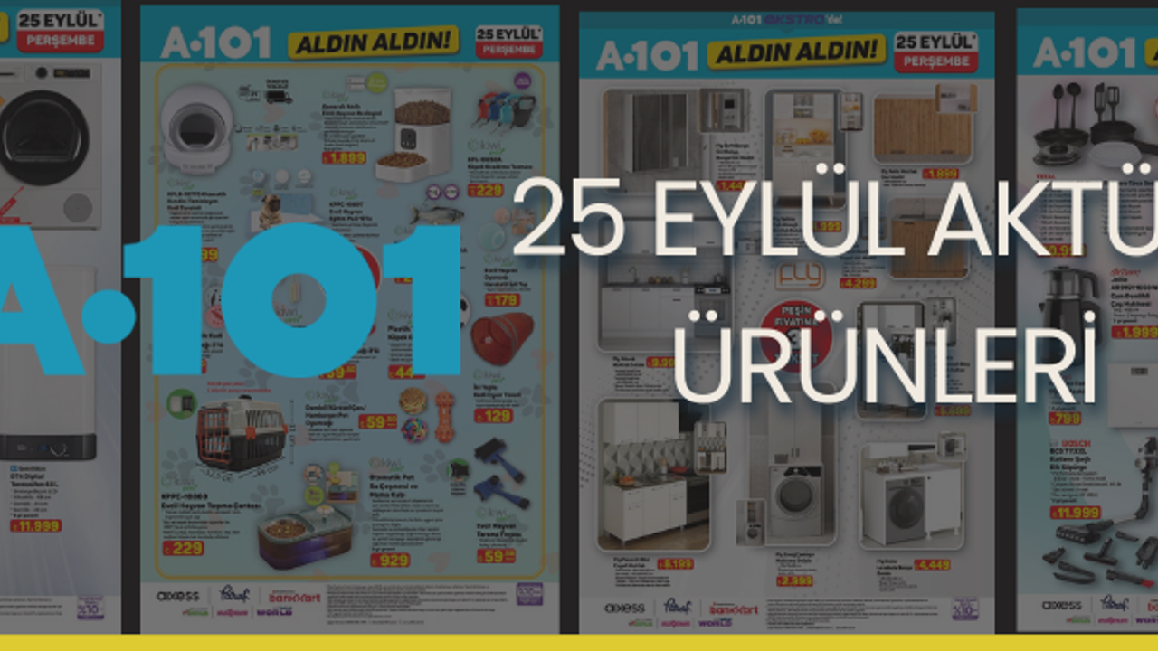 A101 ALDIN ALDIN 25 EYLÜL İNDİRİMLERİ! 25 Eylül Aktüel Kataloğu!