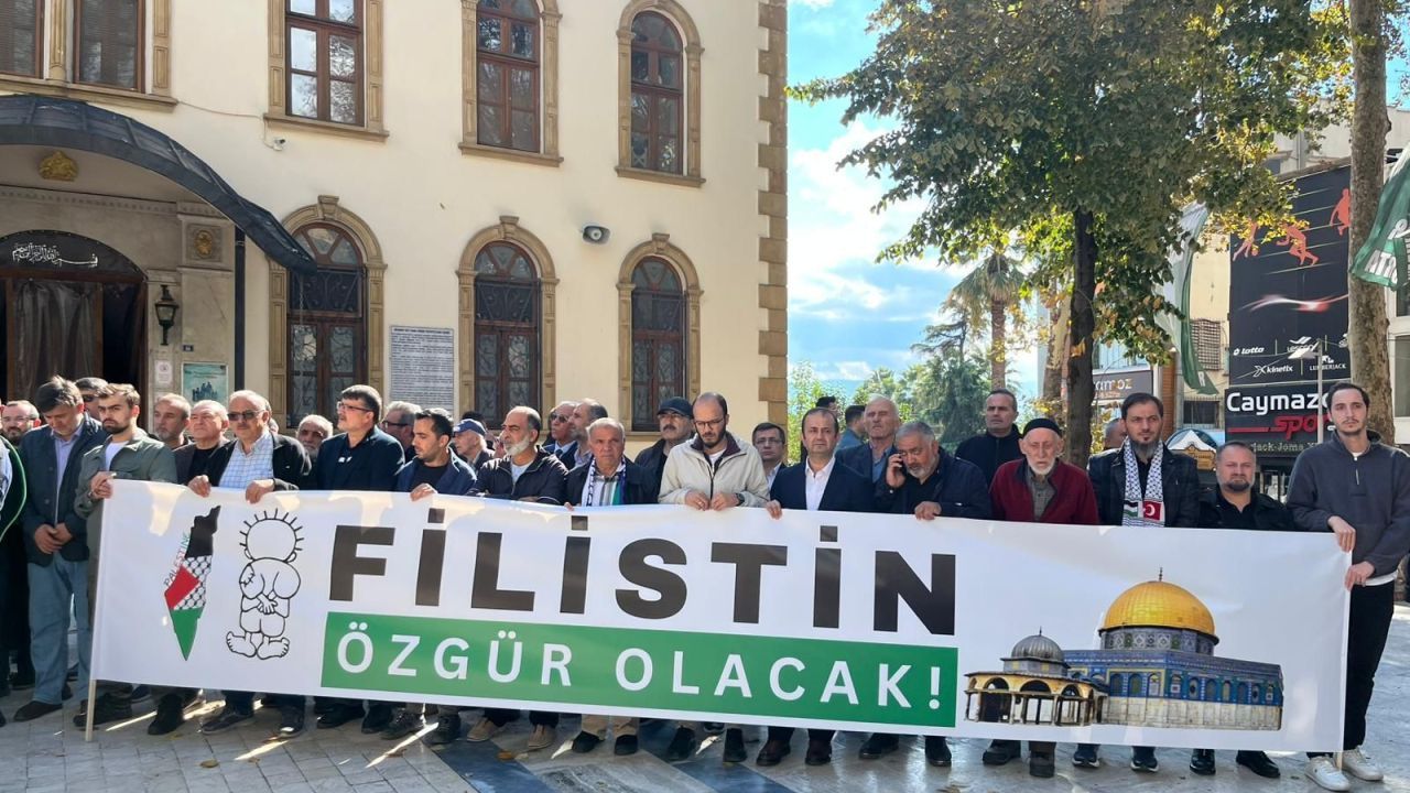 Fevziye Camii Önünde Gazze’ye Destek Çağrısı