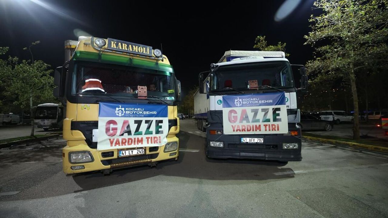 Kocaeli’den Gazze’ye Umut Yüklü Yolculuk Başladı