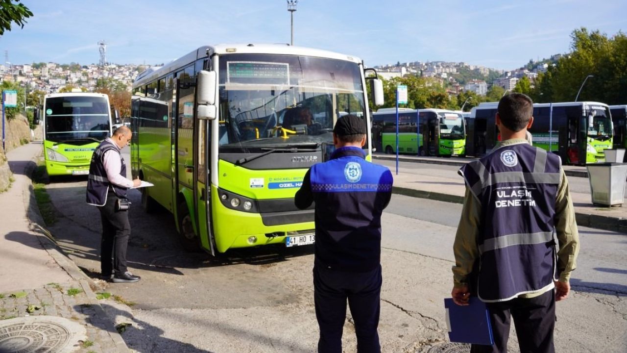 Kocaeli’de toplu taşımaya sıkı denetim