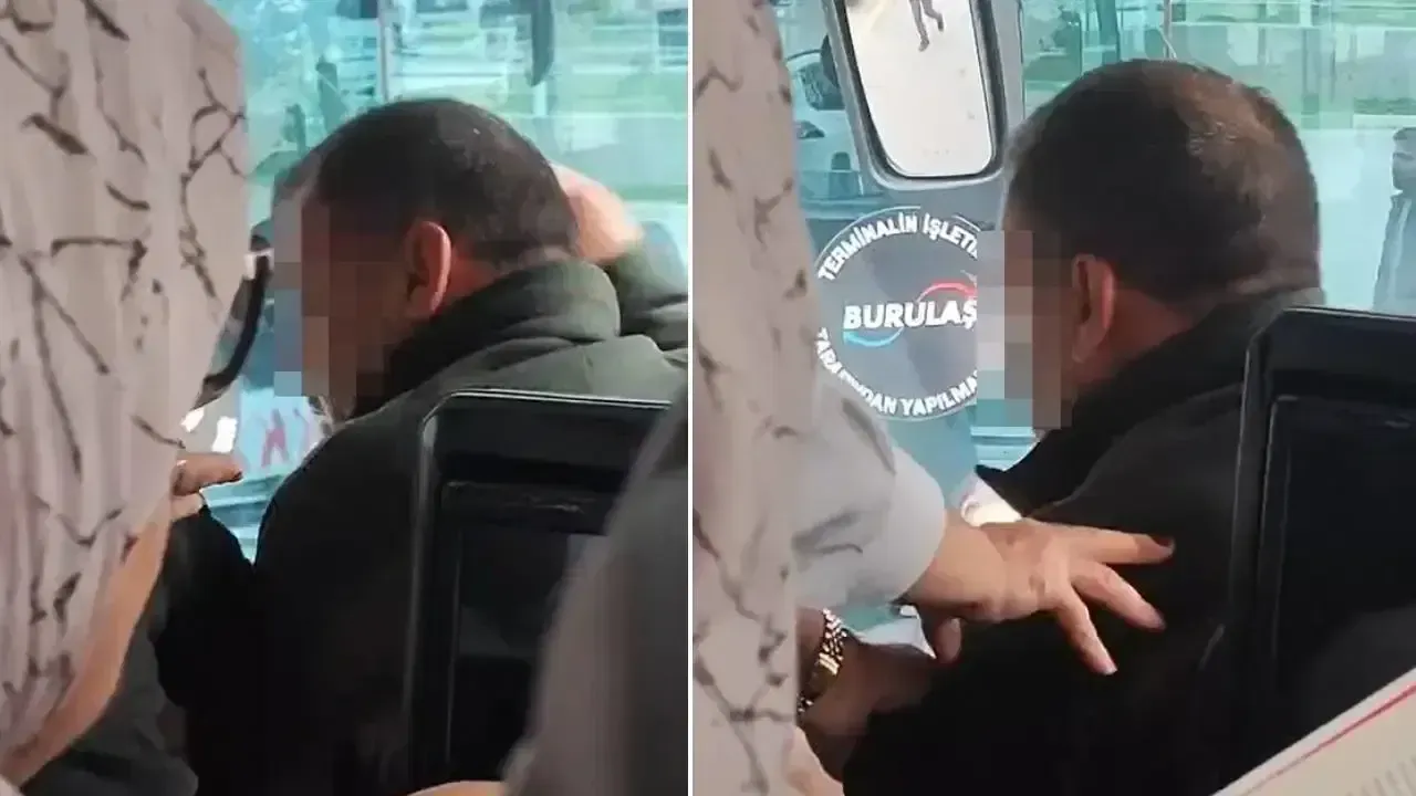 Kızına Bağıran Şoföre Yumruk Attı