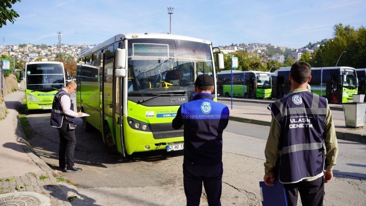 Kocaeli'de toplu taşımada 120 araca sıkı denetim