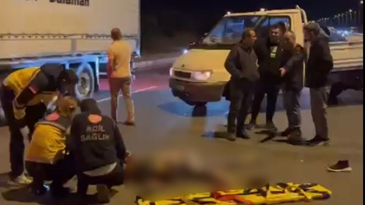 Karşıya geçmek isterken can verdi!