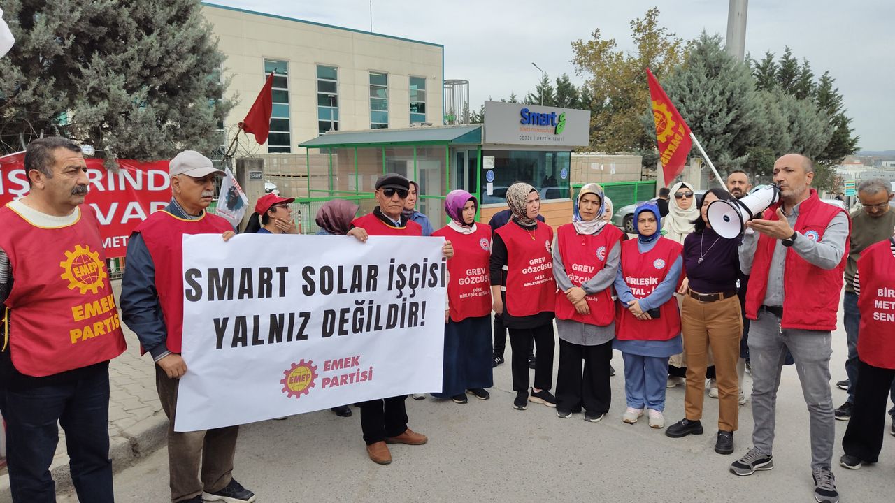 Smart Solar'da grev devam ediyor: "Smart Solar'da kazanan işçiler olacak"