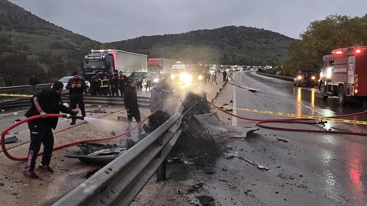 Kaza Sonrası Yanan Araçta Feci Şekilde Can Verdi