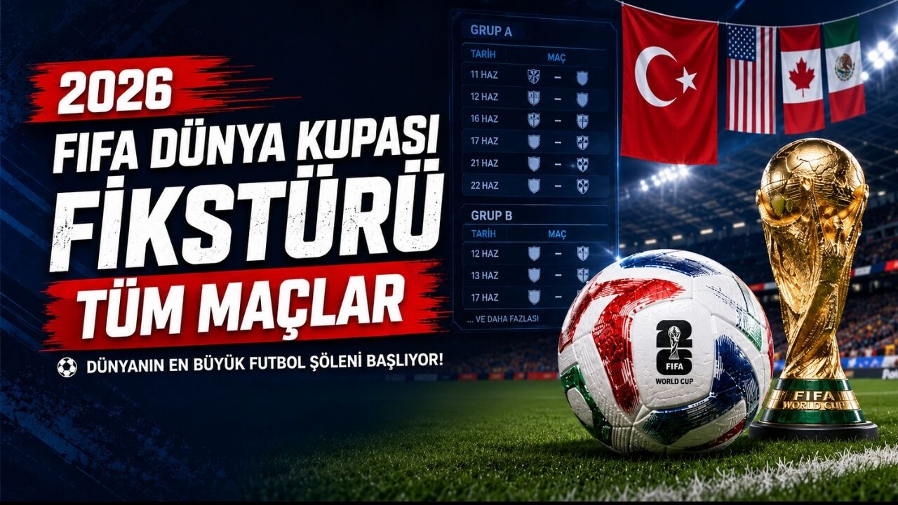 2026 FIFA Dünya Kupası Fikstürü (Tüm Maçlar)