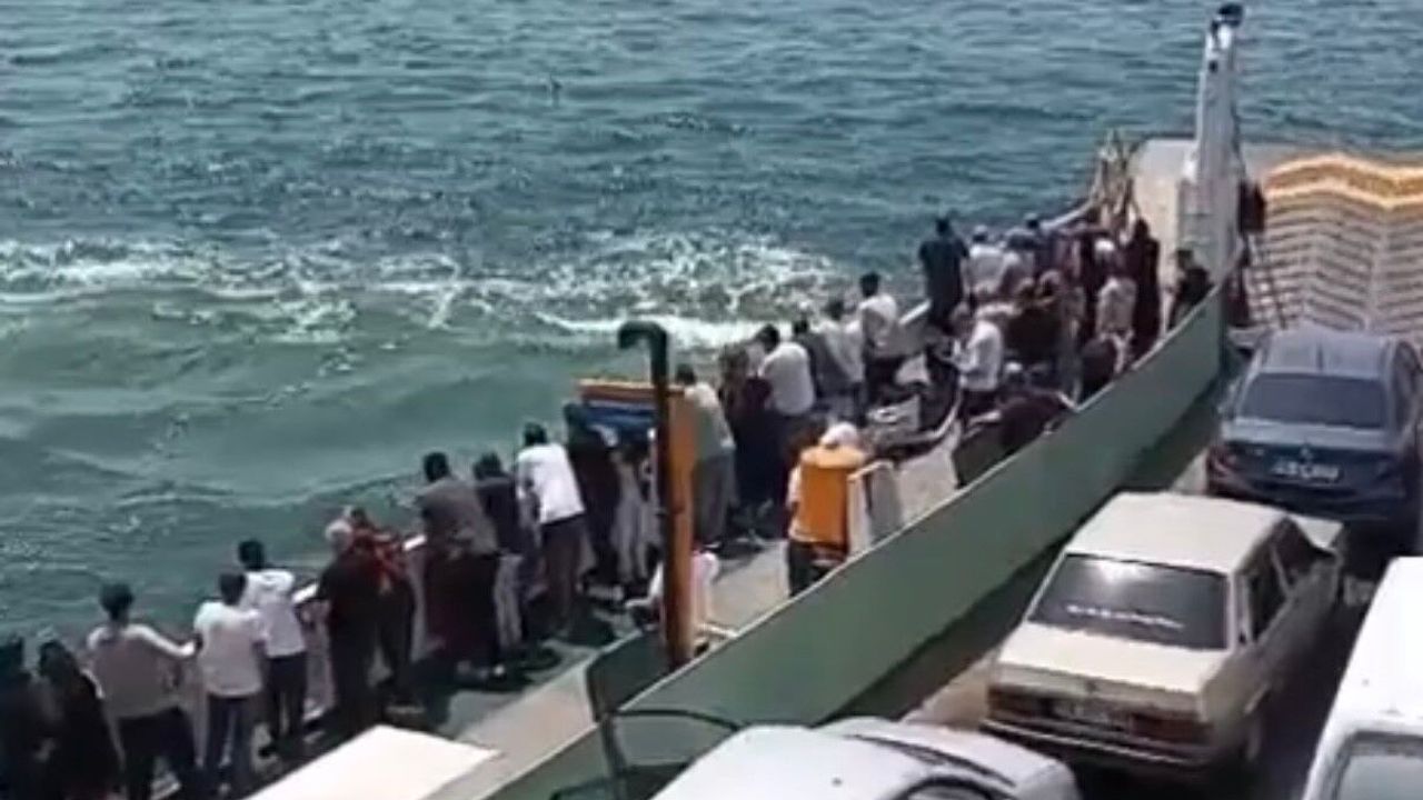 Kocaeli’de Feribotta Korku Dolu Anlar