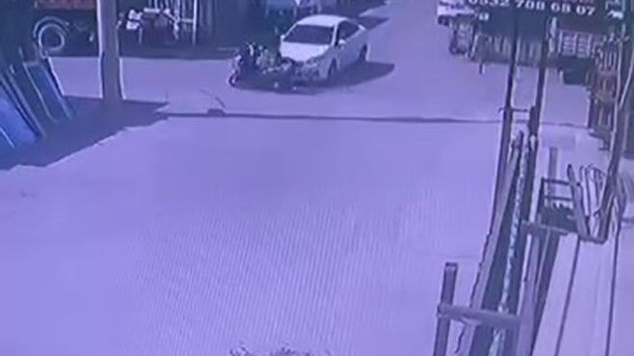 İzmit’te Korkutan Kaza Kamerada