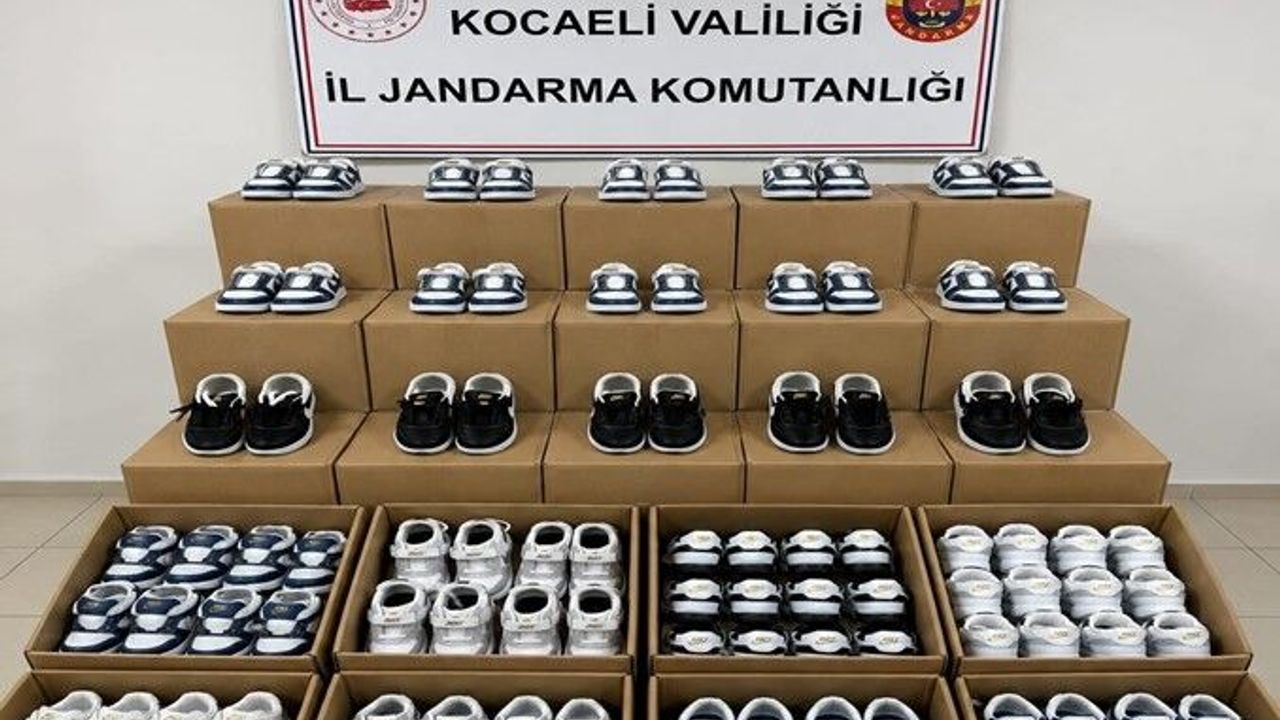 Dilovası'nda 3 Milyonluk Sahte Ayakkabı Operasyonu