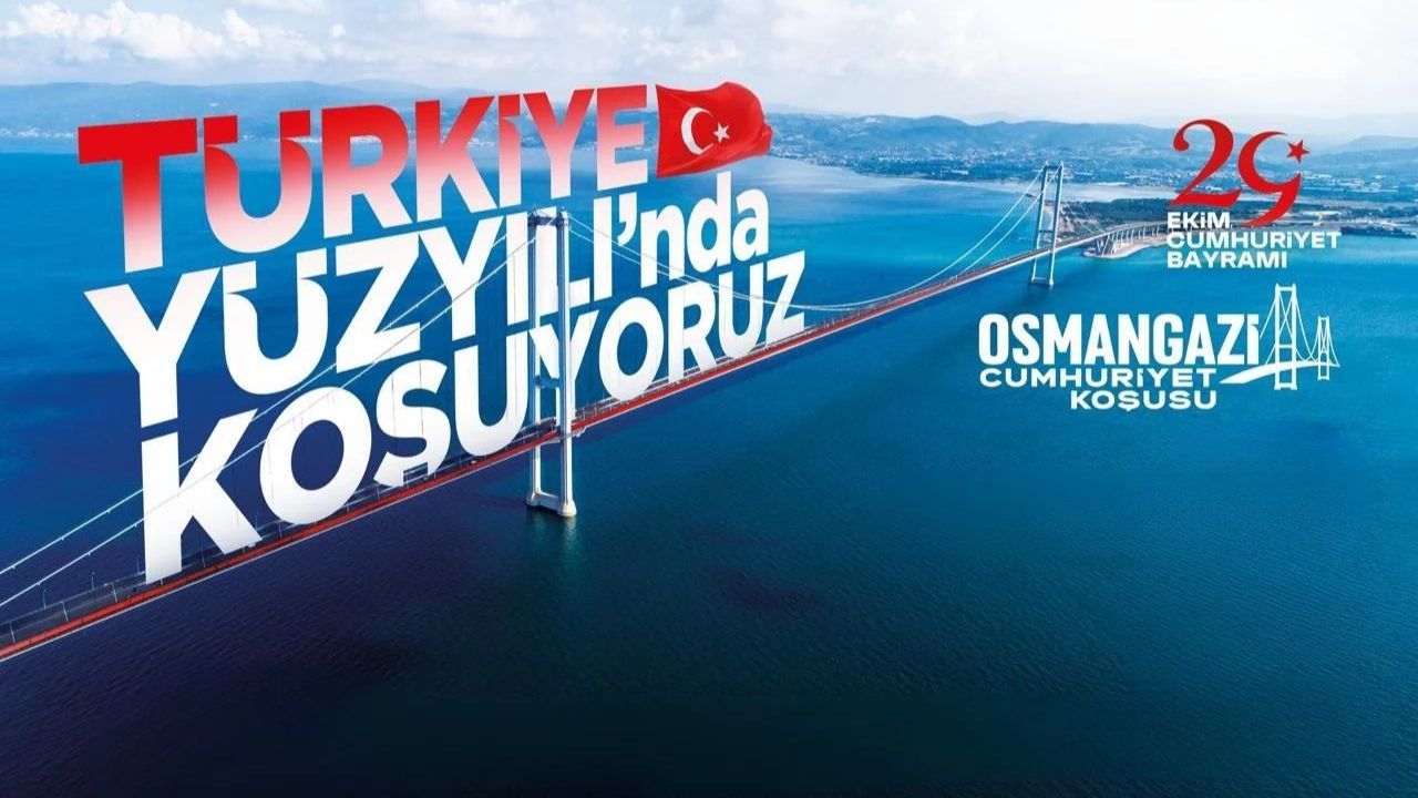 Osmangazi Köprüsü'nde Cumhuriyet Koşusu
