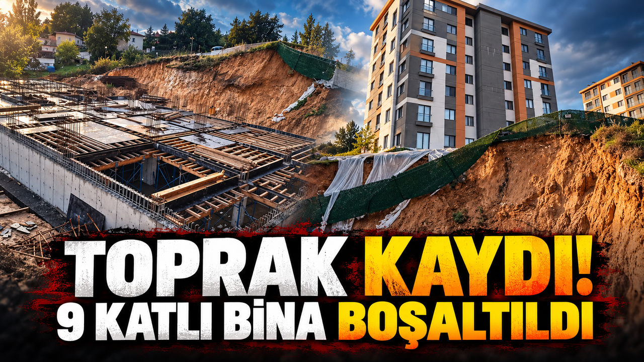 Pendik'te Toprak Kayması: 9 Katlı Bina Tahliye Edildi