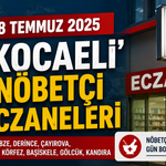 18 Temmuz Kocaeli nöbetçi eczaneleri