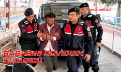 Kanlı giysileri ve babasının arabasıyla karakola gitti