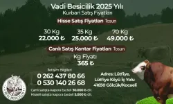 Vadi Besicilik'te 2025 kurban fiyatları belli oldu!
