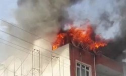 5 katlı binada yangın! 