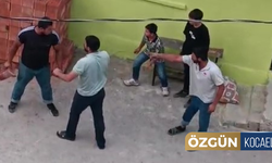 Kocaeli'deki iki grubun kavgasında tuğlalar havada uçuştu