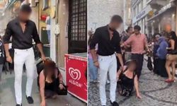 Tasma taktığı kadını sokakta dolaştırdı