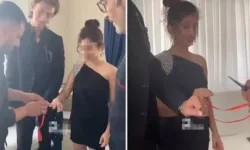 Skandal görüntüler! Çocuklara nişan töreni yaptılar