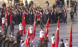 Devlet erkanı Anıtkabir'de