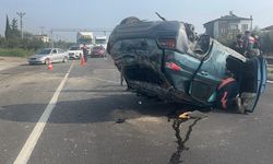 Otomobil takla attı: 2 yaralı