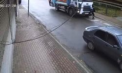 Belediye İşçisinin Hayatını Kaybettiği Korkunç Kaza Kamerada