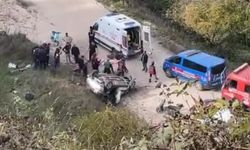 Sakarya'da araç şarampole uçtu!