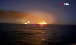 Kandıra Açıklarında Gemi Yangını