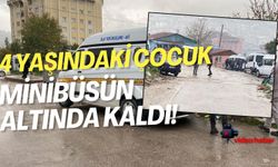 İzmit'te 4 yaşındaki çocuk minibüsün altında kaldı
