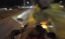 Trafik Polisine Böyle Çarptı