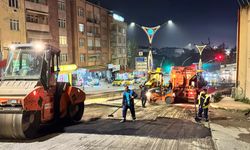 Büyükşehir ekipleri ara vermeden mesaiye devam ediyor; Santral Rampası’ndaki çalışma yarın tamamlanacak