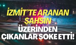 İzmit'te Aranan Şahsın Üzerinden Çıkanlar Şoke Etti!