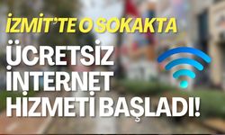 İzmit'te O Sokakta Ücretsiz İnternet Hizmeti Başladı!