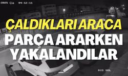 Çaldıkları Araca Parça Ararken Yakalandılar