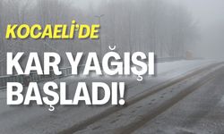 Kocaeli'de Kar Yağış Başladı
