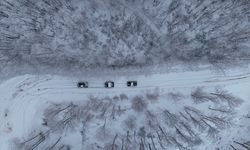 Lapa lapa kar altında adrenalin dolu yolculuk