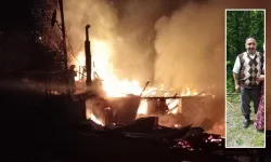 Evini Ateşe Verip Kendini Ağaca Astı