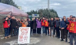 EMEP Milletvekili Bayhan Smart Solar işçilerini ziyaret etti: Grev hakkı ve yasalar ayaklar altına alınıyor