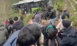 Kartepe’de Otobüs Şarampole Yuvarlandı: 7 Ambulans Seferber Oldu