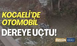 Hereke’de Otomobil Dereye Uçtu