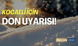 Kocaeli'de Don Uyarısı Verildi!