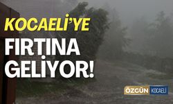 Kocaeli'de Fırtına Alarmı