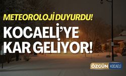Kocaeli'de Kar Yağacak!