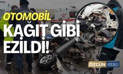 Otomobil Kağıt Gibi Ezildi! 3 Ölü