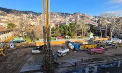 Cumhuriyet Parkı’nda metro için zemin güçlendirme