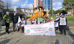 Kocaeli’de emekliler soğuk demedi alanlara çıktı