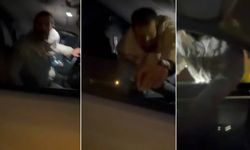 Önce araca saldırdı, ardından araçtakileri bıçakladı... O anlar kamerada